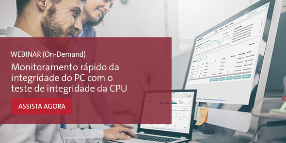 Banner de webinar sob demanda do teste de integridade da CPU
